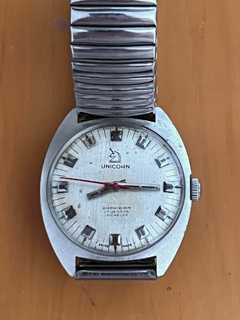 Vintage 1970s  Men’s Unicorn Swiss Watch